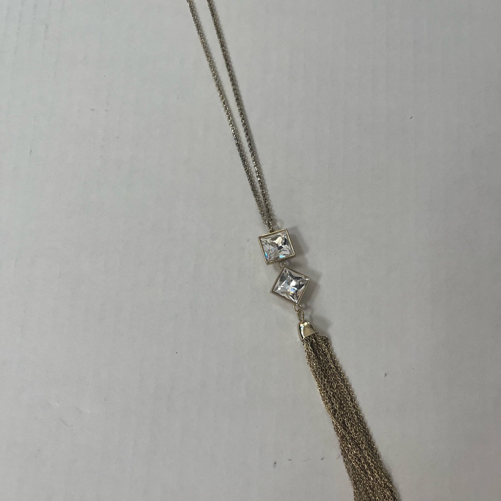 Chico's Gold and Silver Tassel Necklace